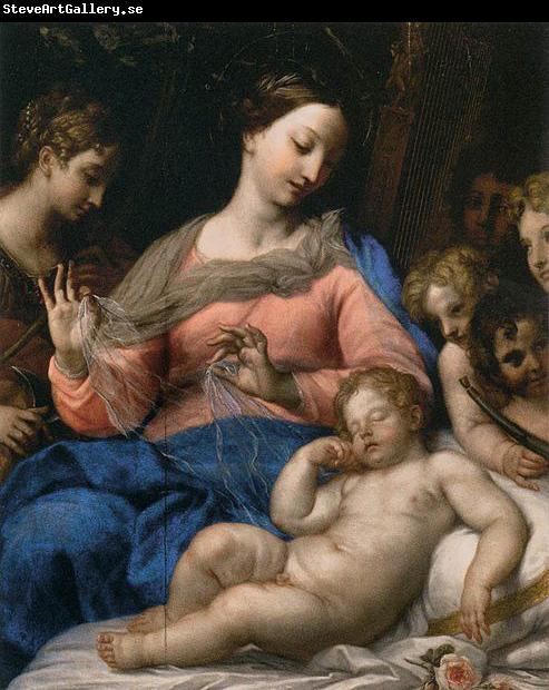 Carlo Maratta The Sleep of the Infant Jesus, with Musician Angels